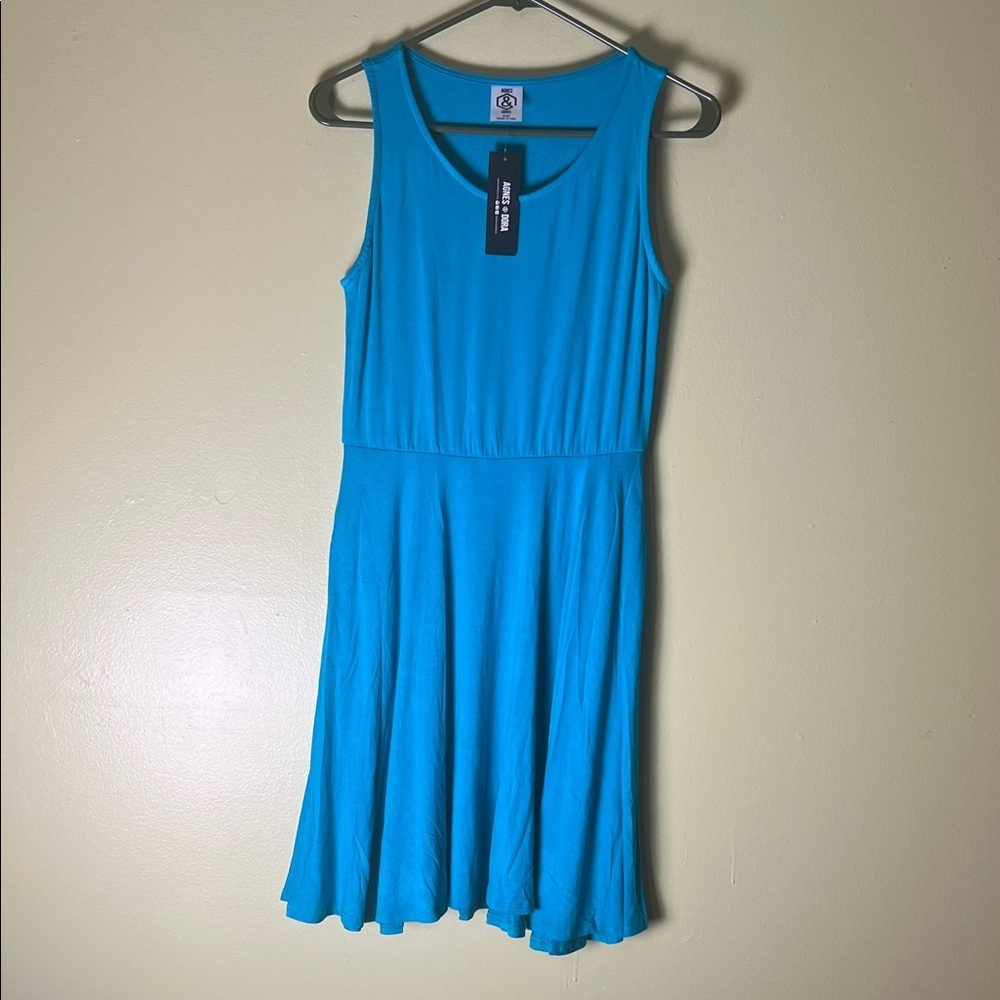 Agnes & Dora feminine Vibrant Blue Mini Dress